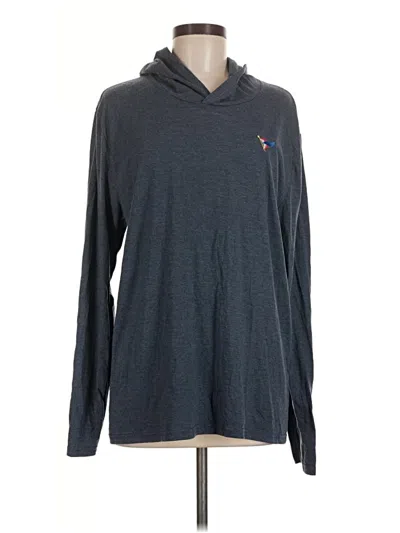 Pre-owned District Long Sleeve Polo Shirt In Gray