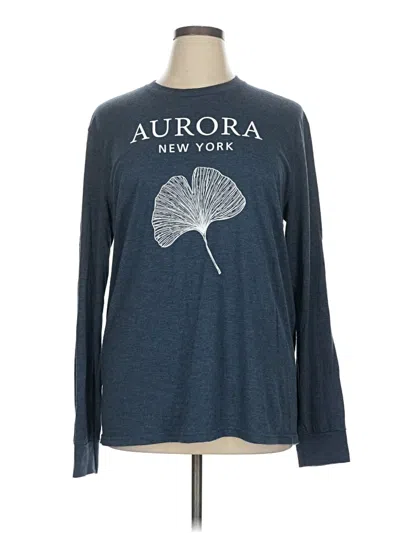 Pre-owned District Long Sleeve T-shirt In Blue