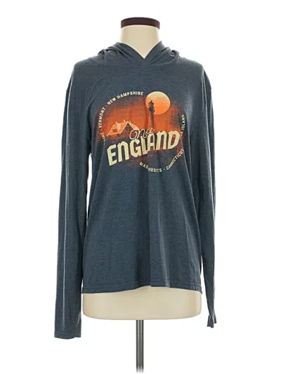 Pre-owned District Long Sleeve T-shirt In Blue