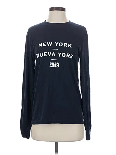 Pre-owned District Long Sleeve T-shirt In Blue