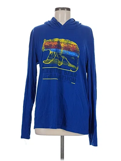 Pre-owned District Pullover Hoodie In Blue