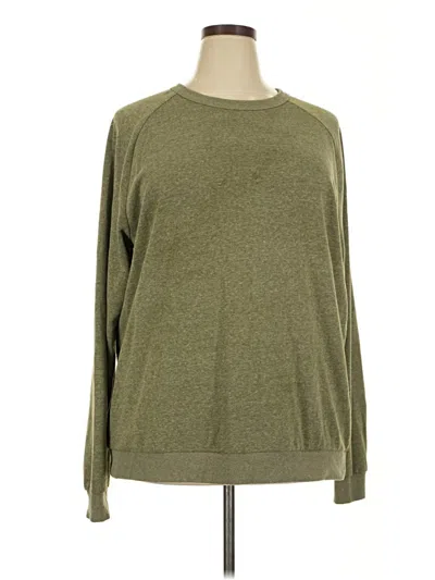 Pre-owned District Pullover Sweater In Green