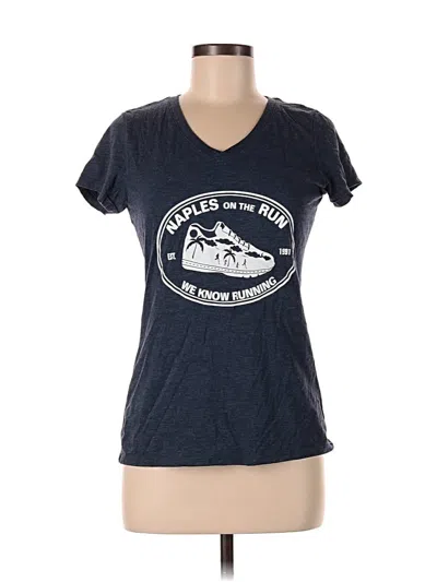 Pre-owned District Short Sleeve T-shirt In Blue