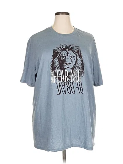 Pre-owned District Short Sleeve T-shirt In Blue