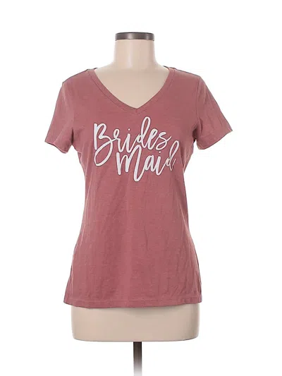 Pre-owned District Short Sleeve T-shirt In Brown