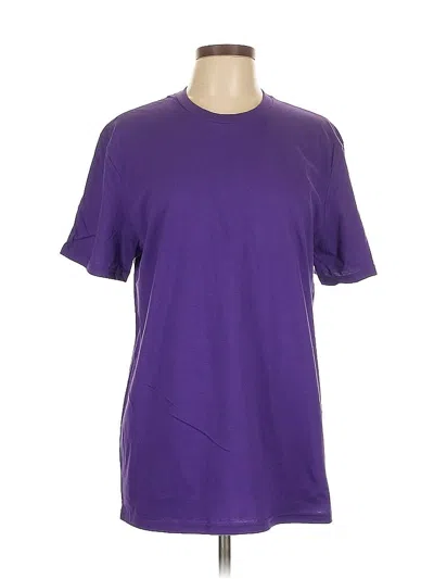 Pre-owned District Short Sleeve T-shirt In Purple