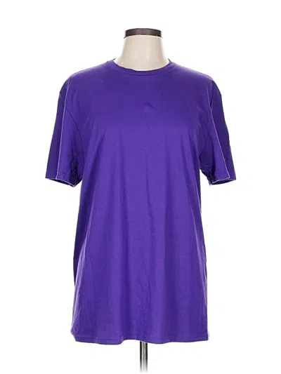 Pre-owned District Short Sleeve T-shirt In Purple