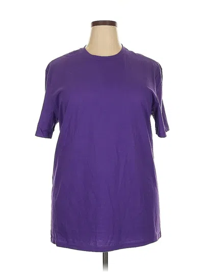 Pre-owned District Short Sleeve T-shirt In Purple