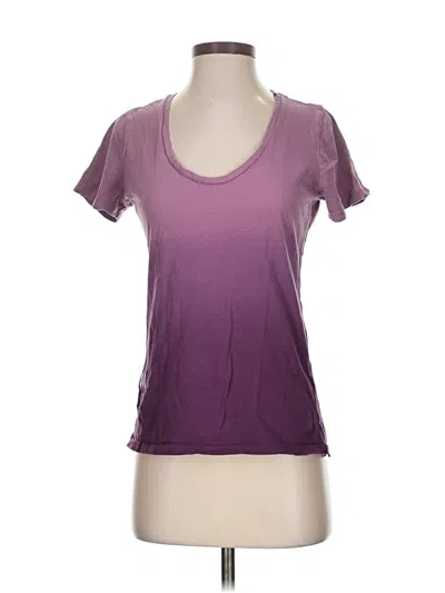 Pre-owned District Short Sleeve T-shirt In Purple