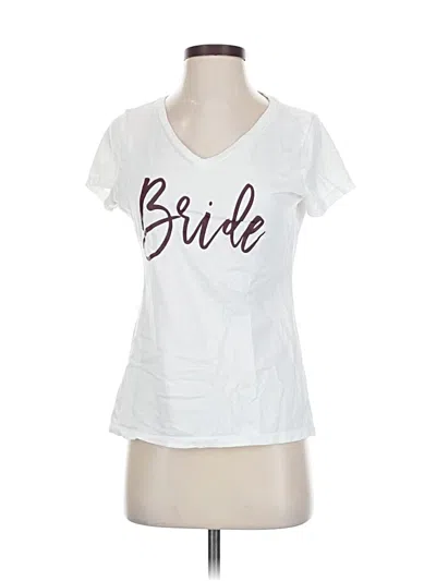 Pre-owned District Short Sleeve T-shirt In White