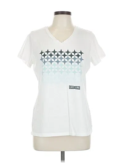 Pre-owned District Short Sleeve T-shirt In White
