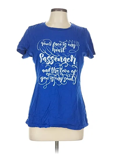 Pre-owned District Short Sleeve T-shirt In Blue