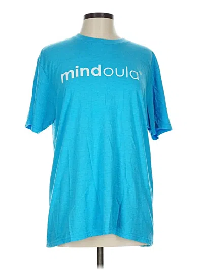 Pre-owned District Short Sleeve T-shirt In Blue