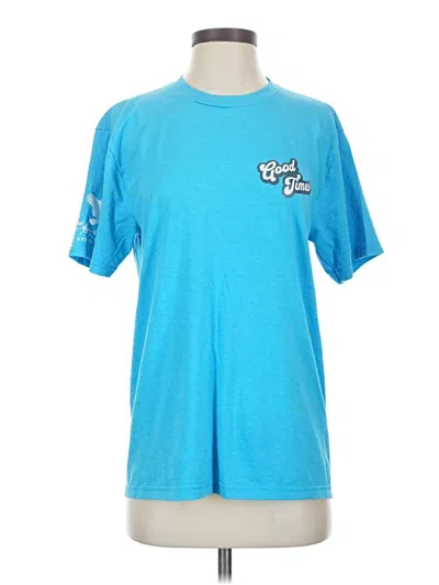 Pre-owned District Short Sleeve T-shirt In Blue