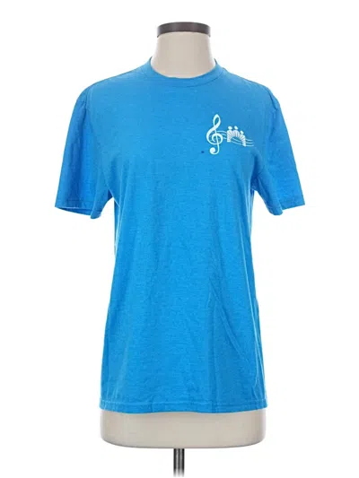 Pre-owned District Short Sleeve T-shirt In Blue