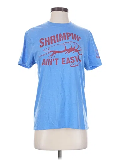 Pre-owned District Short Sleeve T-shirt In Blue