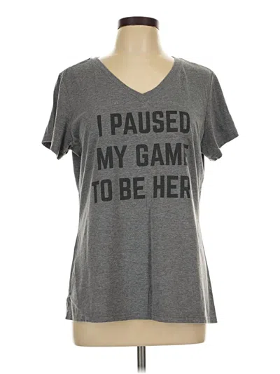 Pre-owned District Short Sleeve T-shirt In Gray