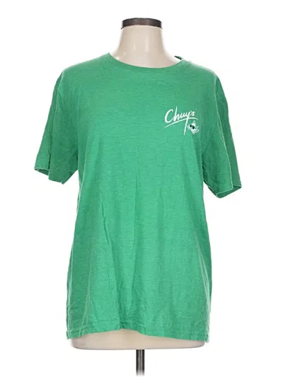 Pre-owned District Short Sleeve T-shirt In Green