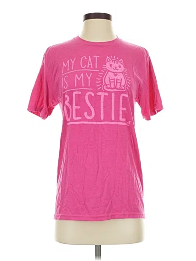 Pre-owned District Short Sleeve T-shirt In Pink