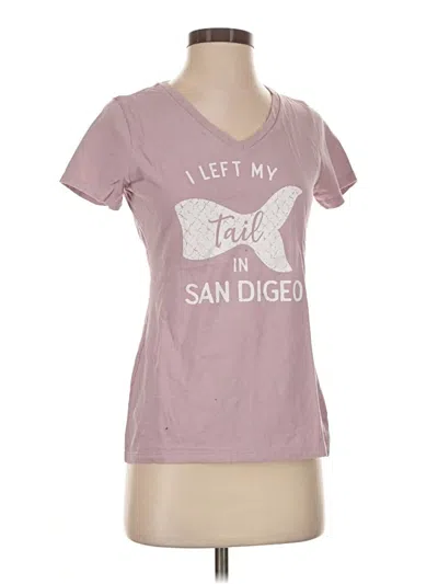 Pre-owned District Short Sleeve T-shirt In Pink
