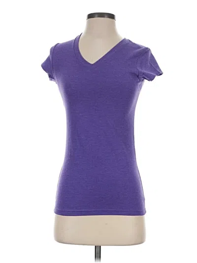 Pre-owned District Short Sleeve T-shirt In Purple