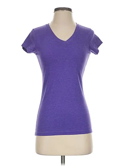 Pre-owned District Short Sleeve T-shirt In Purple