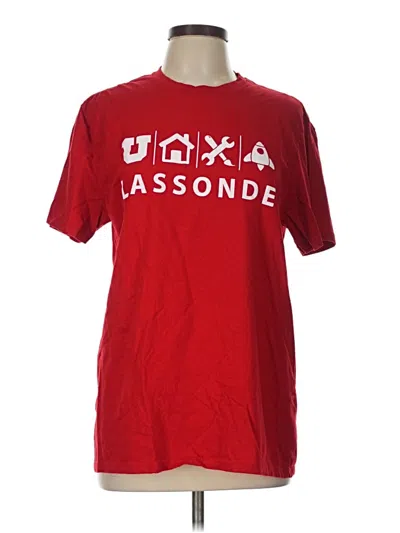Pre-owned District Short Sleeve T-shirt In Red