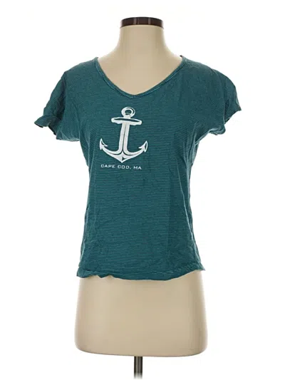 Pre-owned District Short Sleeve T-shirt In Teal
