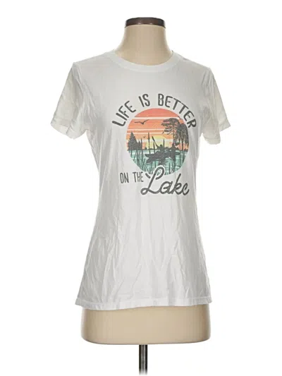 Pre-owned District Short Sleeve T-shirt In White