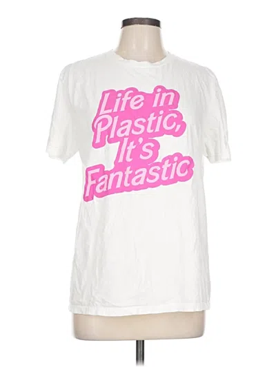 Pre-owned District Short Sleeve T-shirt In White