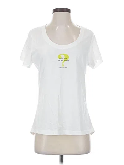 Pre-owned District Short Sleeve T-shirt In White