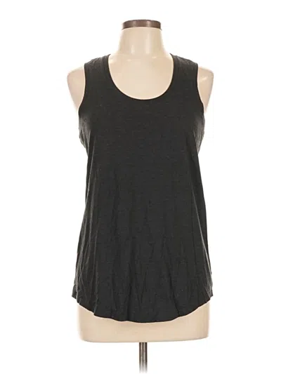 Pre-owned District Sleeveless Top Gray Scoop Neck Tops