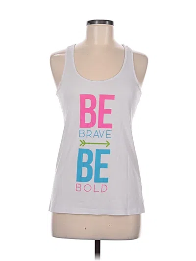 Pre-owned District Sleeveless T-shirt In White