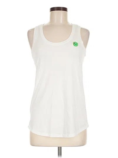 Pre-owned District Sleeveless T-shirt In White