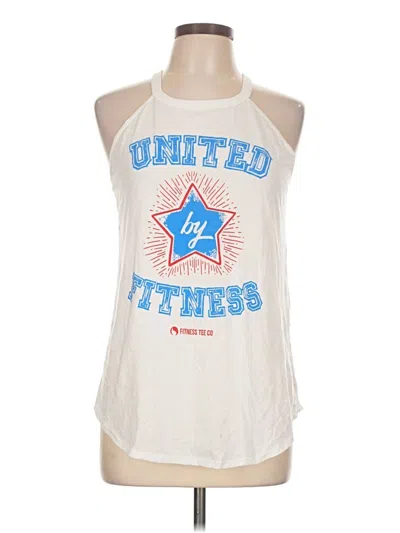 Pre-owned District Sleeveless T-shirt In White