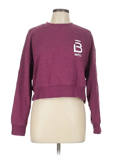 Pre-owned District Sweatshirt In Burgundy