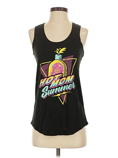 Pre-owned District Tank Top Black Halter Neckline Tops
