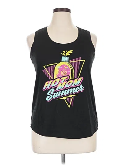 Pre-owned District Tank Top Black Strapless Neckline Tops