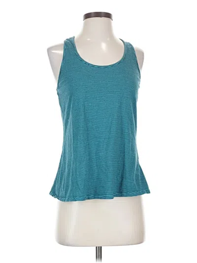 Pre-owned District Tank Top Teal Halter Neckline Tops