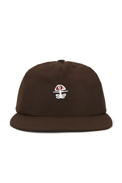 District Vision 5 Panel Nylon Hat In Brown
