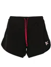 District Vision Aaron Compression Track Shorts In Black