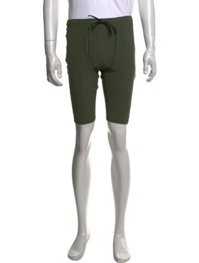 Pre-owned District Vision Athletic Shorts In Green