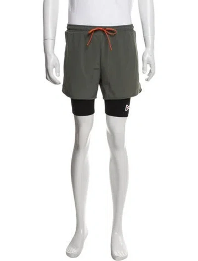 Pre-owned District Vision Athletic Shorts In Green