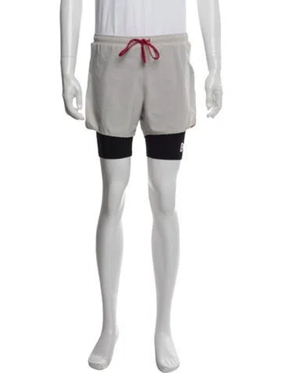Pre-owned District Vision Athletic Shorts In Neutral