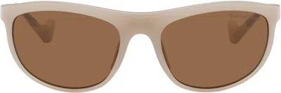 District Vision Beige Takeyoshi Altitude Master Sunglasses In Ivory/d+ Earth Visio