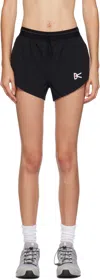 District Vision Black 3in Split Sport Shorts In Black