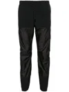 DISTRICT VISION BLACK TAPERED-LEG SHELL TRACK PANTS