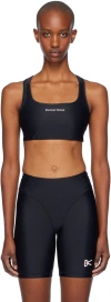 District Vision Black Twin Layer Medium Support Sport Bra In Black