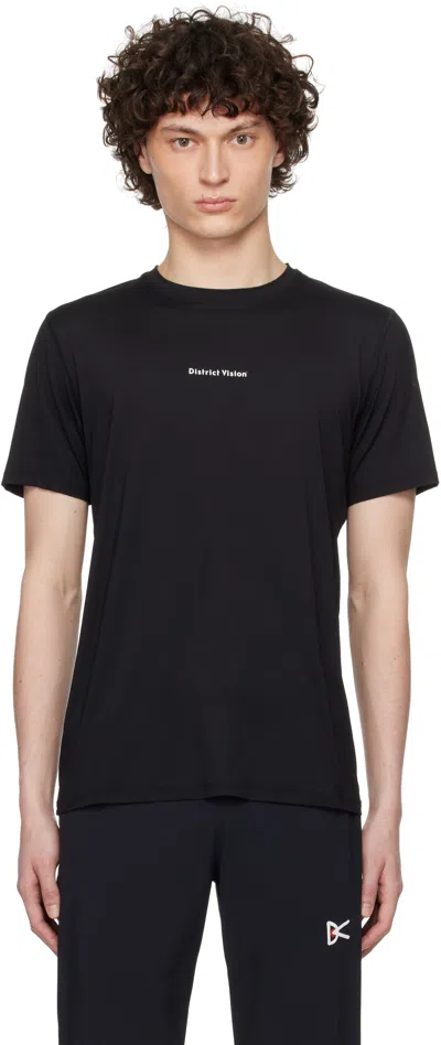 District Vision Black Ultralight Aloe Short Sleeve T-shirt