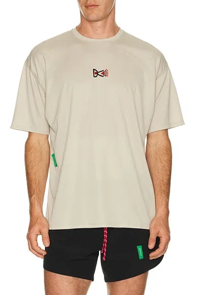 District Vision Boxy Training Tee In Neutral